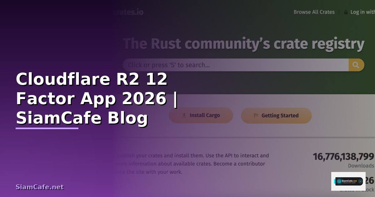 Cloudflare R2 12 Factor App