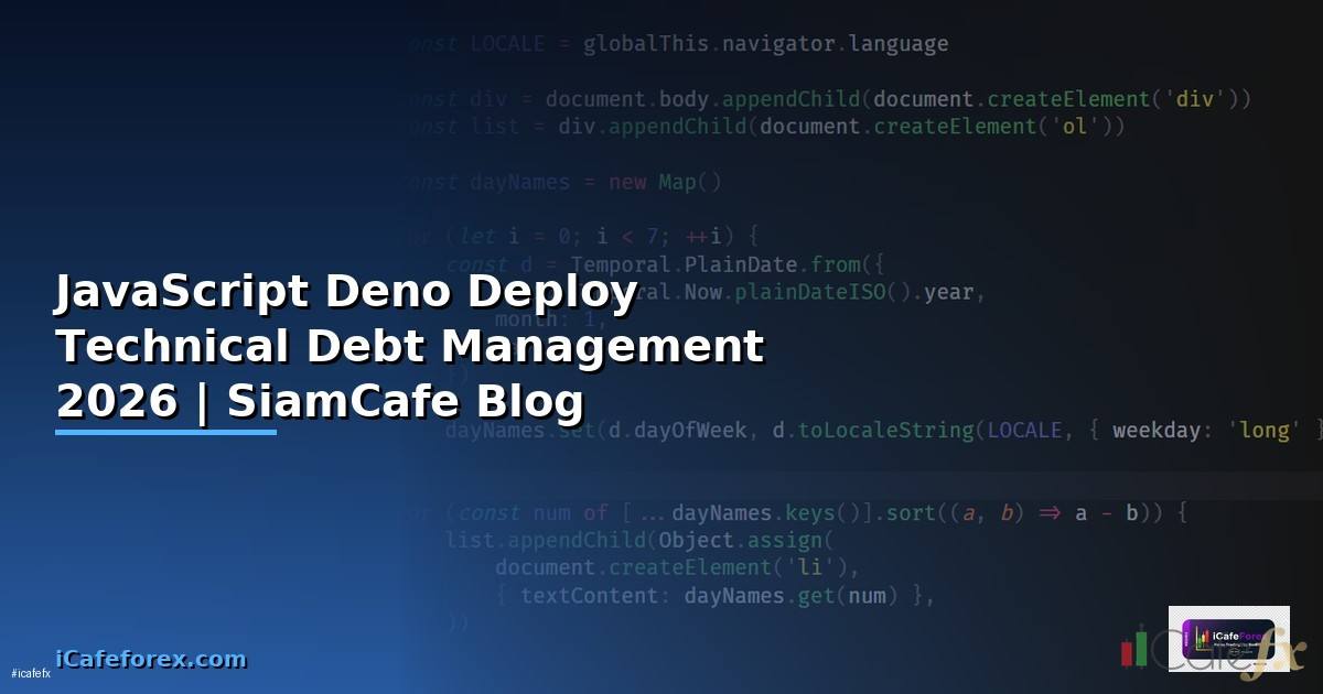 JavaScript Deno Deploy Technical Debt Management