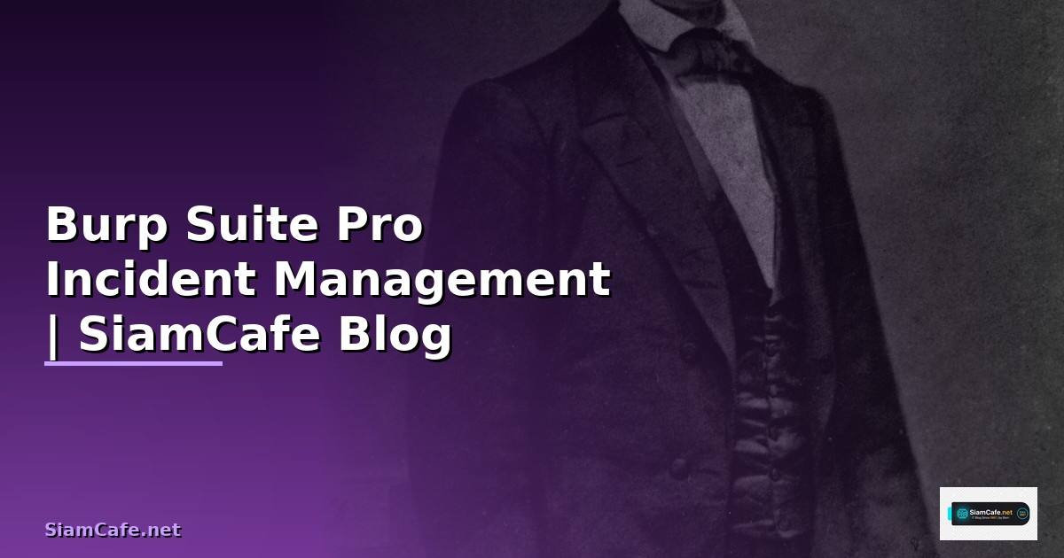 Burp Suite Pro Incident Management