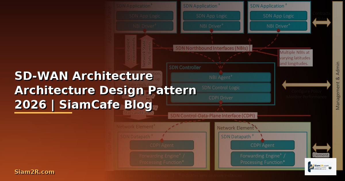 SD-WAN Architecture Architecture Design Pattern