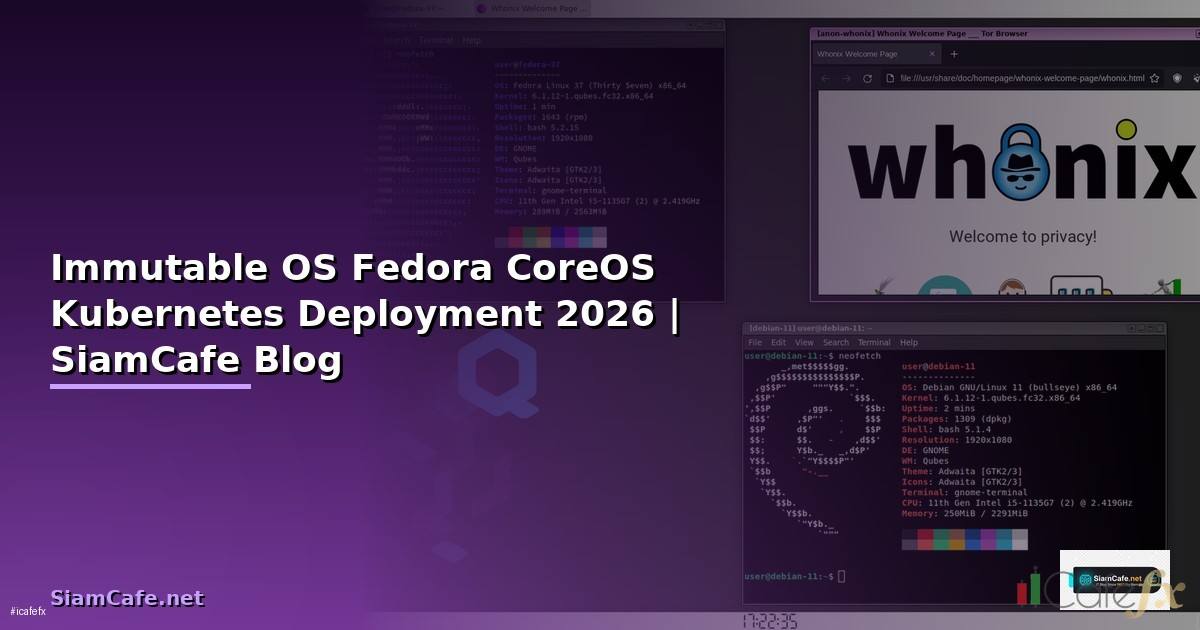 Immutable OS Fedora CoreOS Kubernetes Deployment