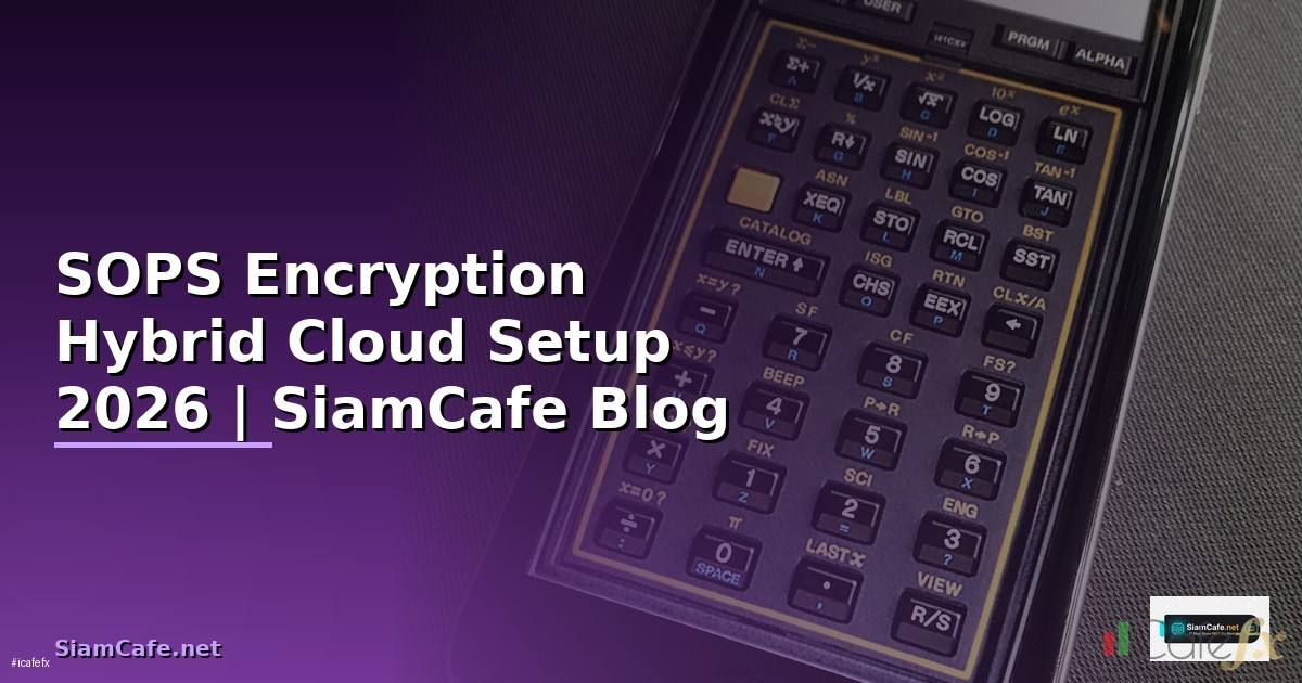 SOPS Encryption Hybrid Cloud Setup