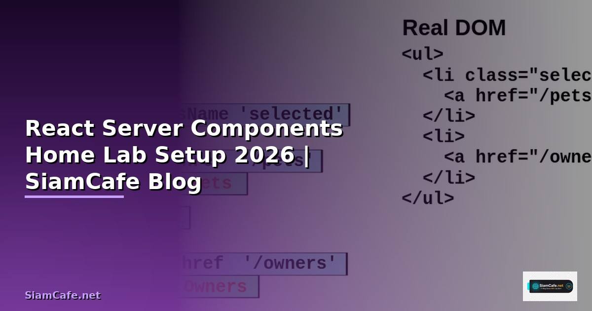 React Server Components Home Lab Setup