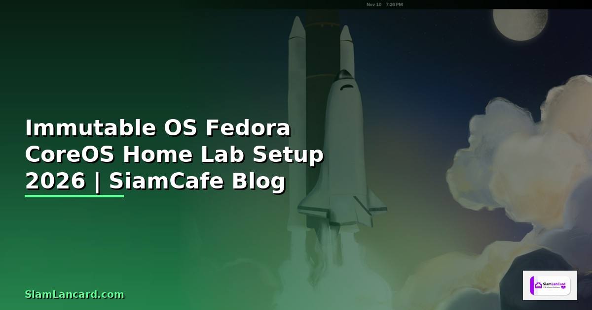 Immutable OS Fedora CoreOS Home Lab Setup