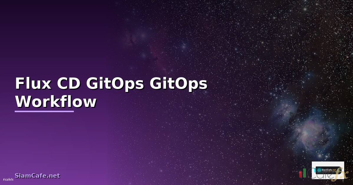 Flux CD GitOps GitOps Workflow —