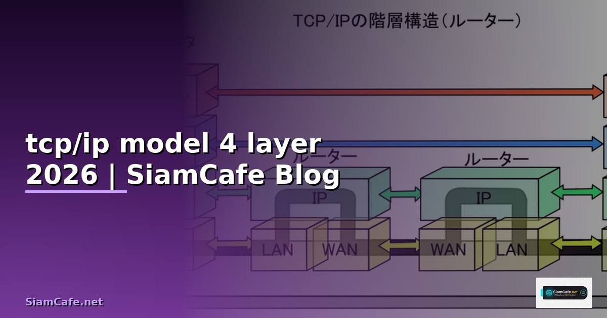 tcp/ip model 4 layer คือ