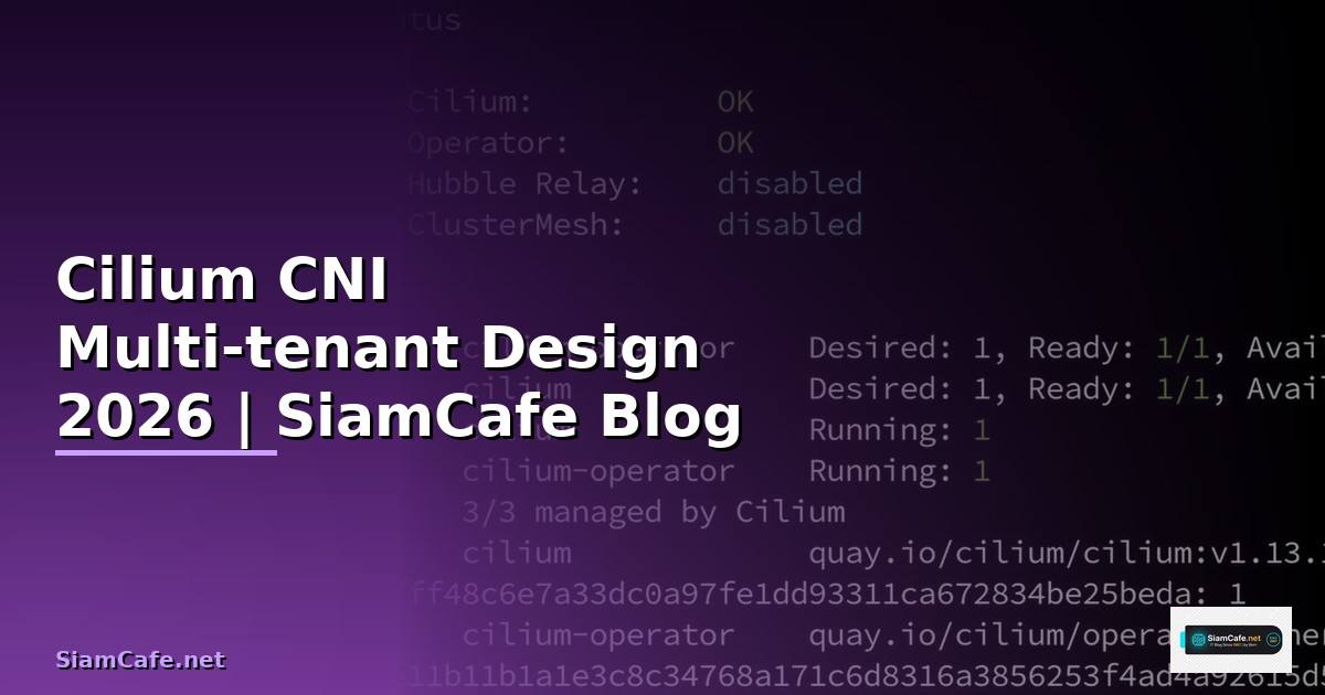 Cilium CNI Multi-tenant Design