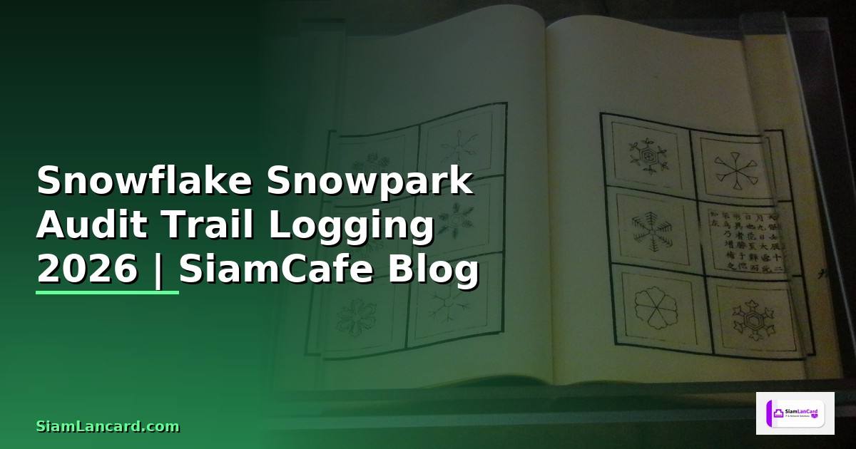 Snowflake Snowpark Audit Trail Logging