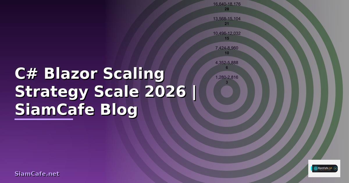 C# Blazor Scaling Strategy วิธี Scale