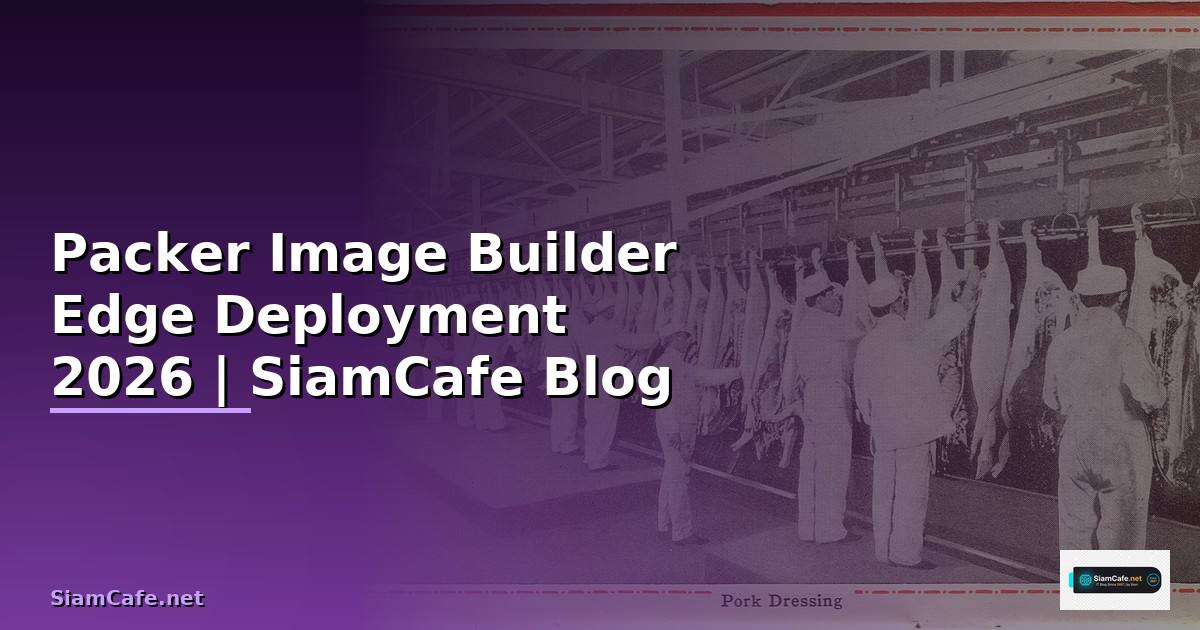 Packer Image Builder Edge Deployment — คู่มือฉบับสมบูรณ์ 2026