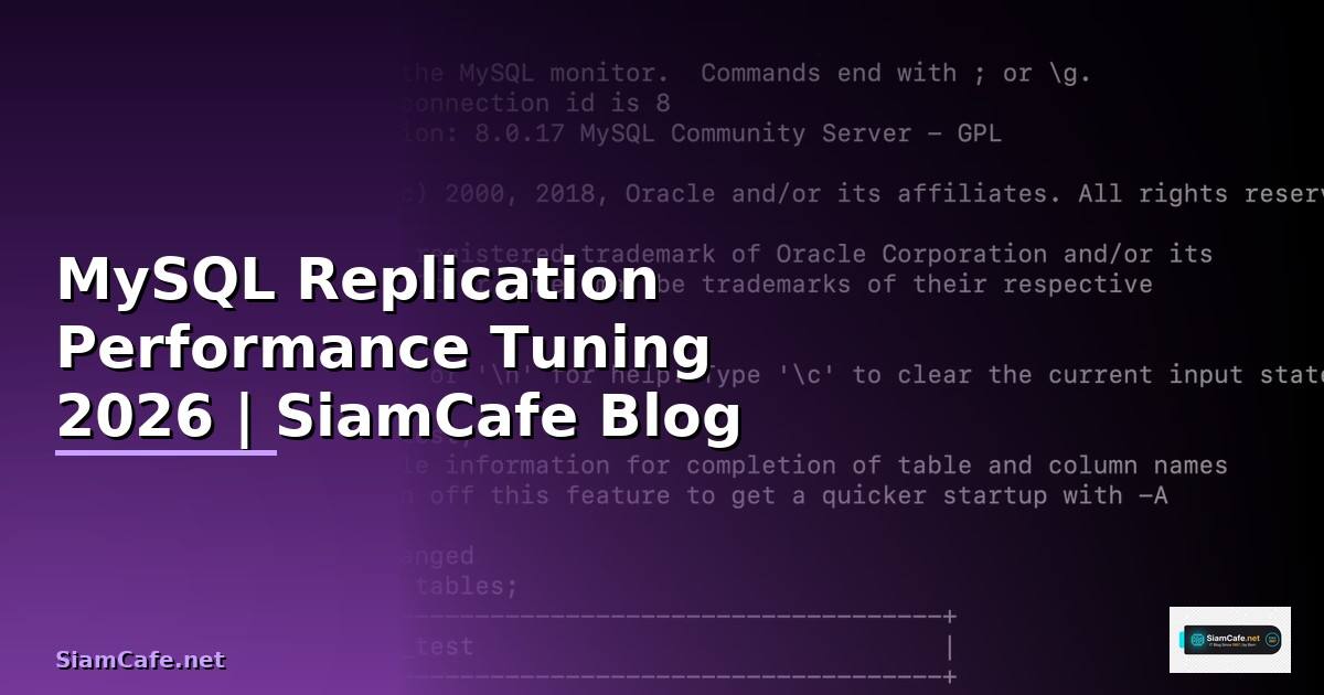 MySQL Replication Performance Tuning
