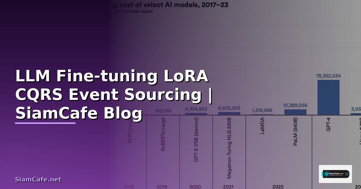 LLM Fine-tuning LoRA CQRS Event Sourcing