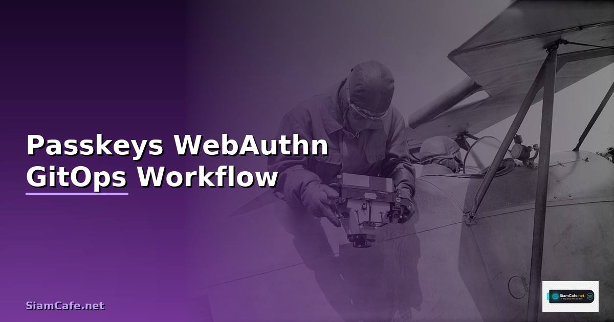 Passkeys WebAuthn GitOps Workflow —
