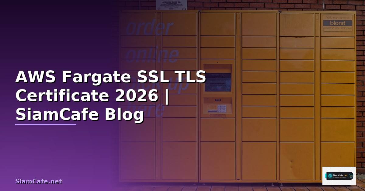 AWS Fargate SSL TLS Certificate