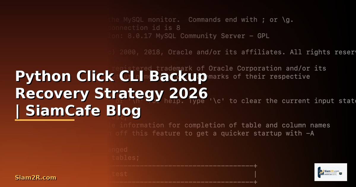 Python Click CLI Backup Recovery Strategy