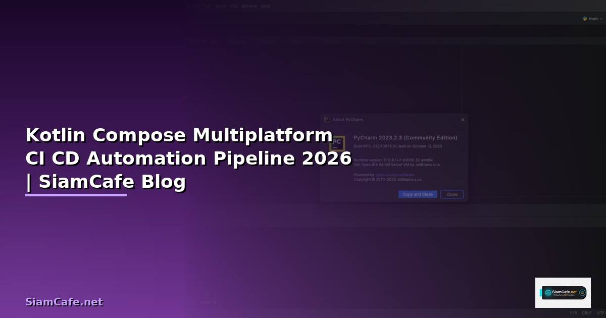 Kotlin Compose Multiplatform CI CD Automation