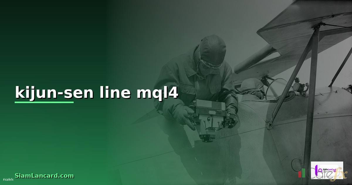 kijun-sen line mql4 — วิธีตั้งค่าและใช้งานจริงพร้อมตัวอย่าง
