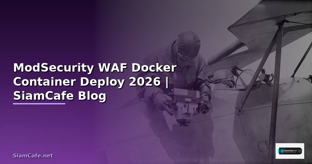 ModSecurity WAF Docker Container Deploy
