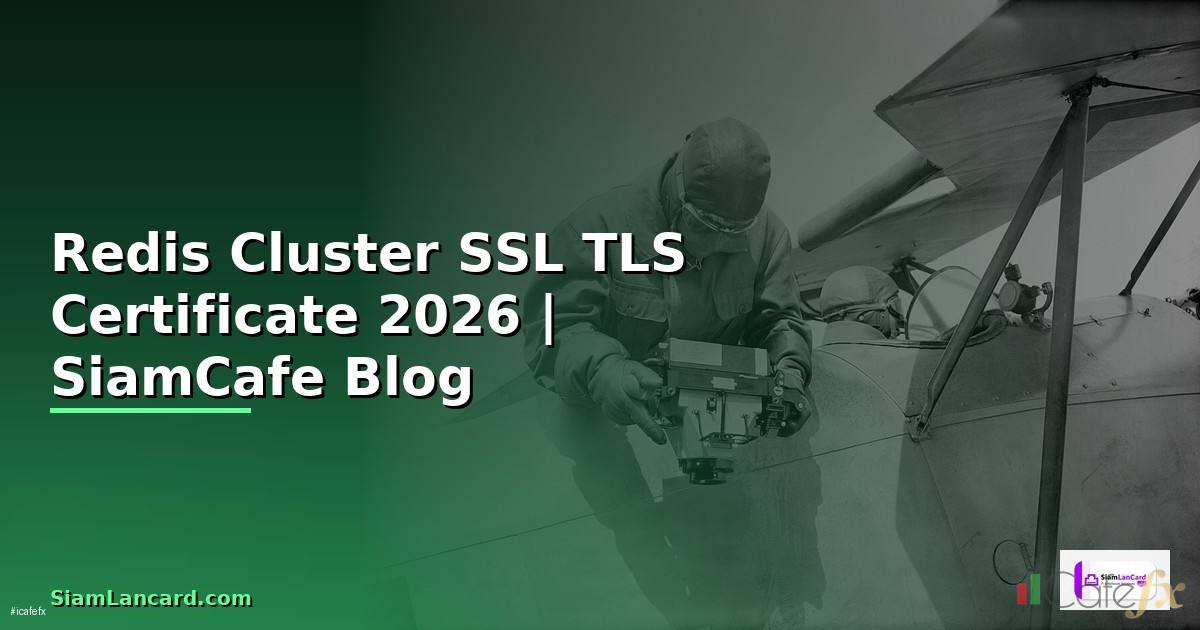 Redis Cluster SSL TLS Certificate — คู่มือฉบับสมบูรณ์ 2026