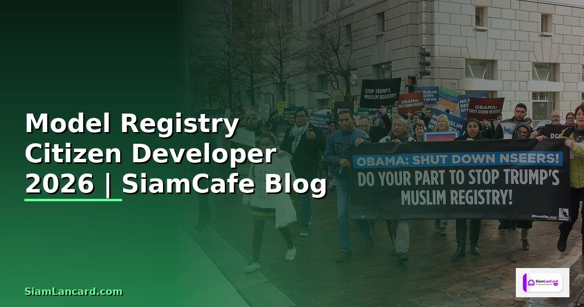 Model Registry Citizen Developer