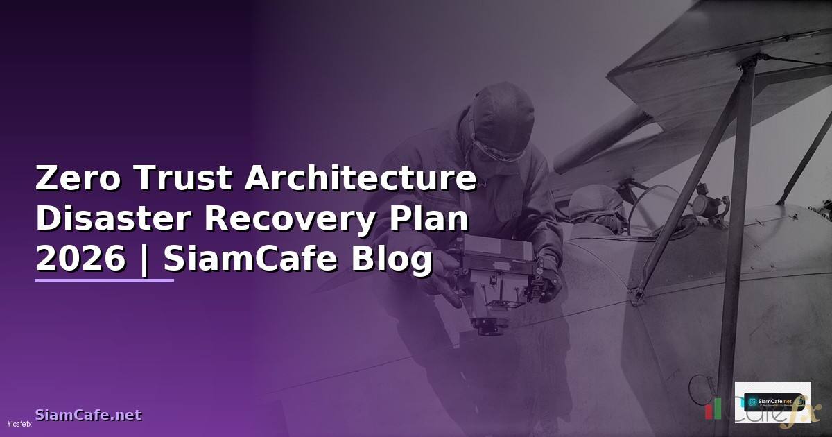 Zero Trust Architecture Disaster Recovery Plan