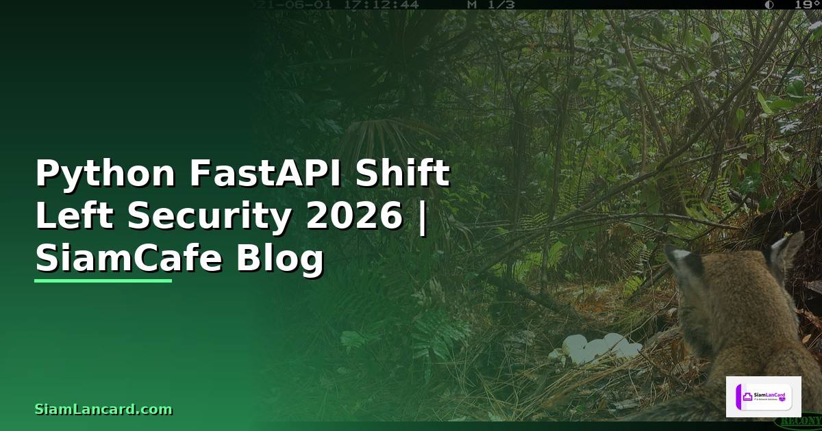 Python FastAPI Shift Left Security