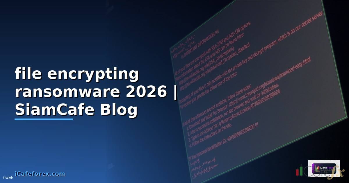 file encrypting ransomware คือ — คู่มือฉบับสมบูรณ์ 2026