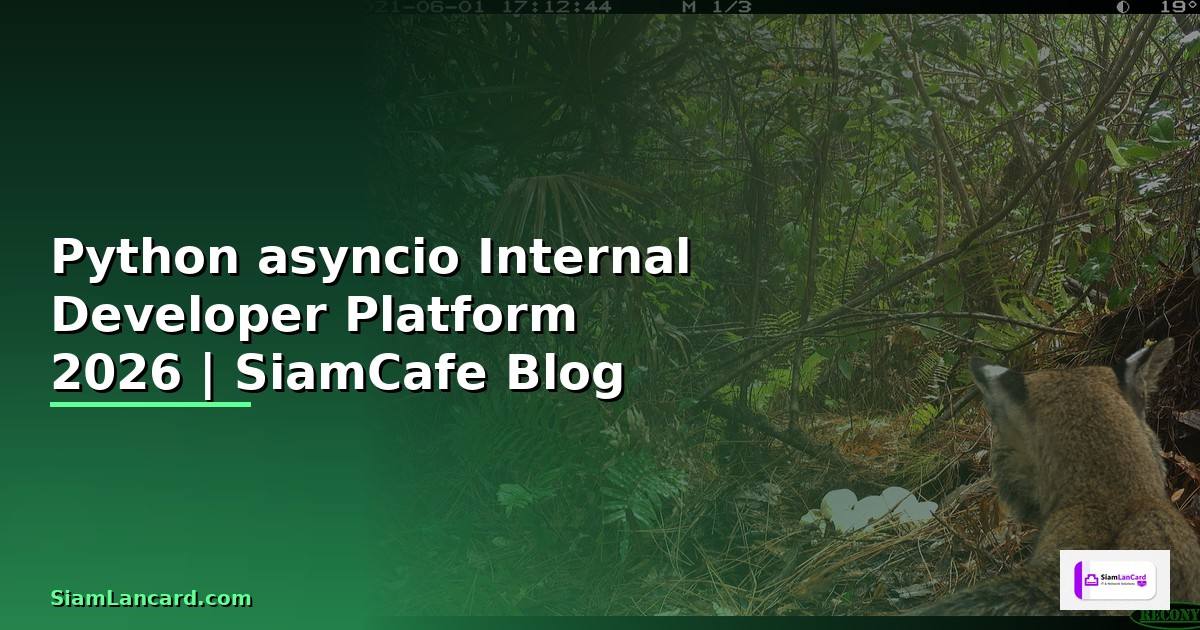 Python asyncio Internal Developer Platform