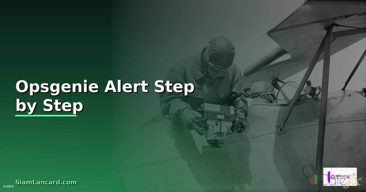 Opsgenie Alert สำหรับมือใหม่ Step by Step —