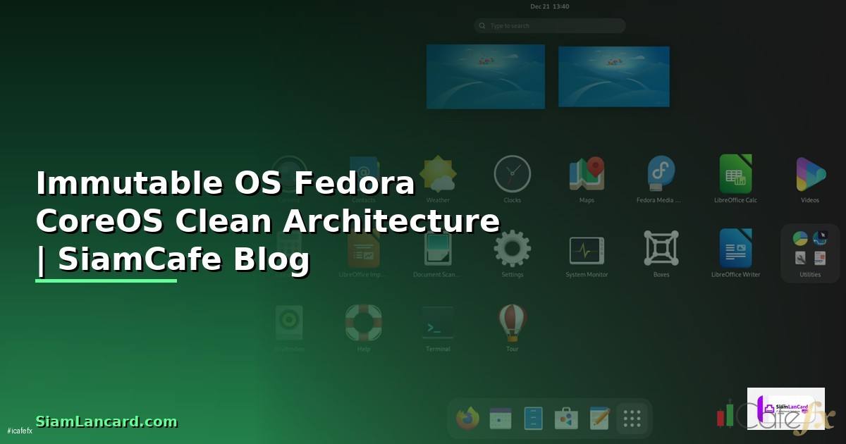 Immutable OS Fedora CoreOS Clean Architecture