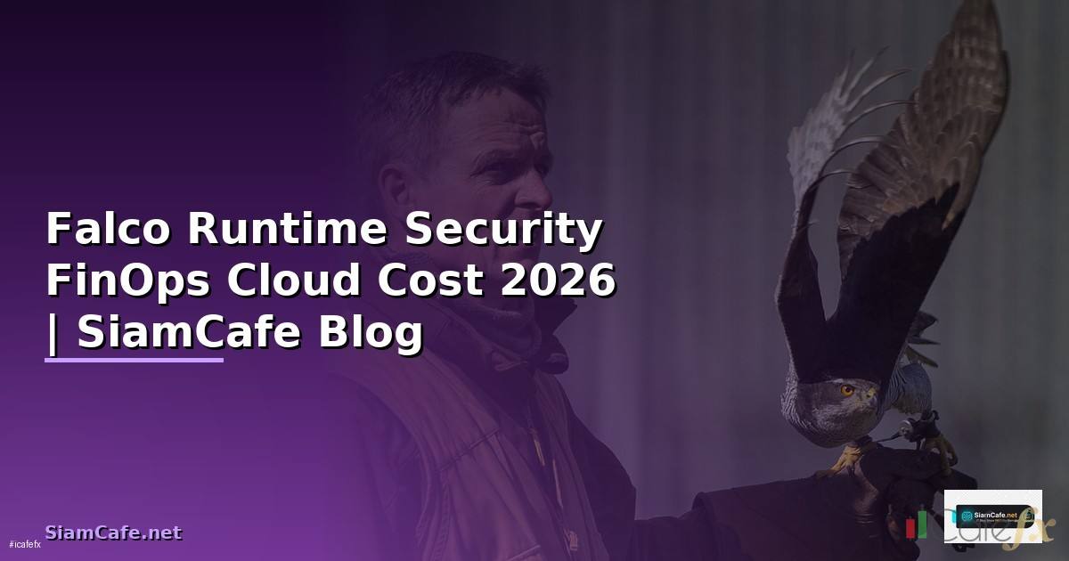 Falco Runtime Security FinOps Cloud Cost — คู่มือฉบับสมบูรณ์ 2026