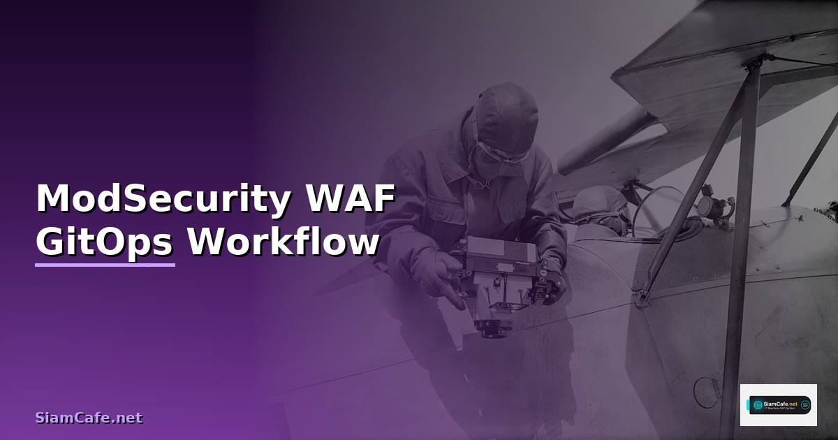 ModSecurity WAF GitOps Workflow —