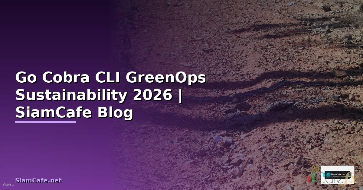 Go Cobra CLI GreenOps Sustainability