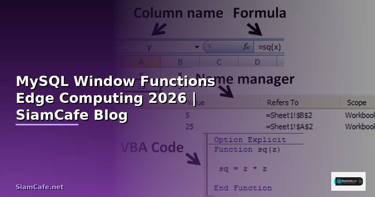 MySQL Window Functions Edge Computing