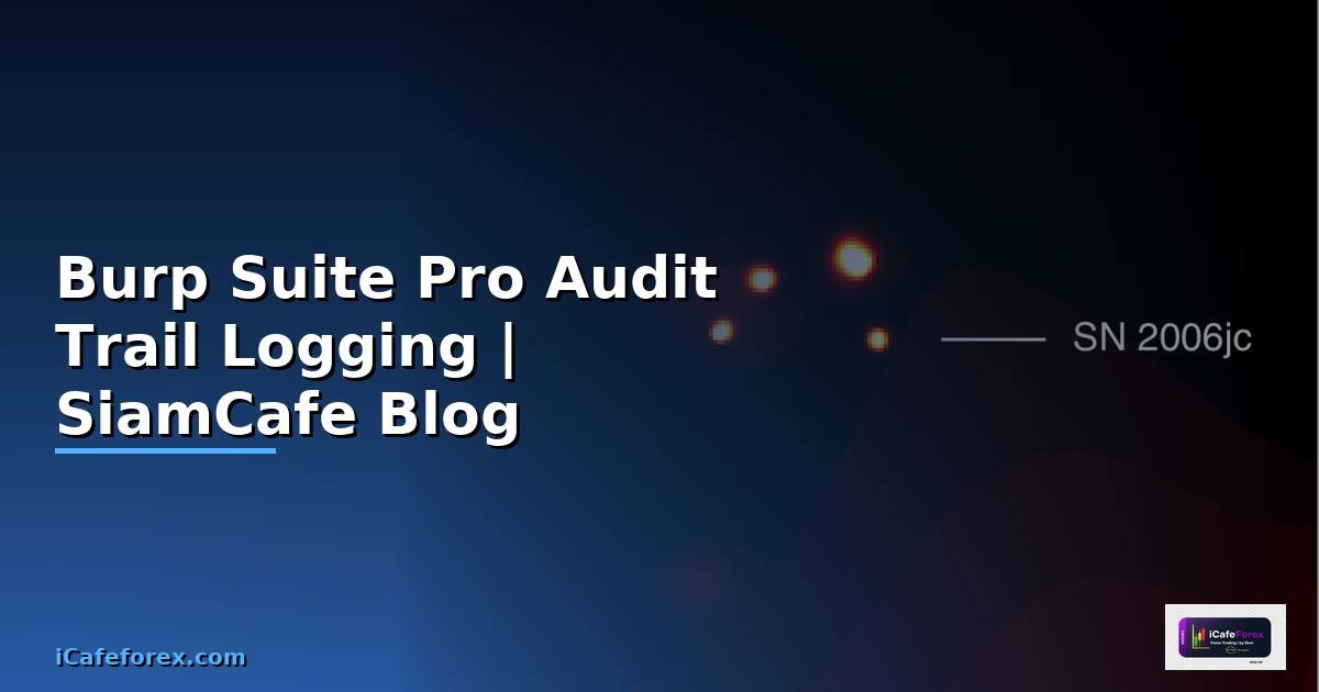 Burp Suite Pro Audit Trail Logging