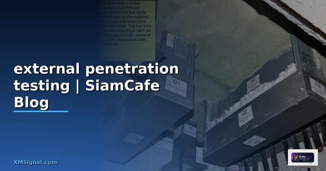 การทำ external penetration testing