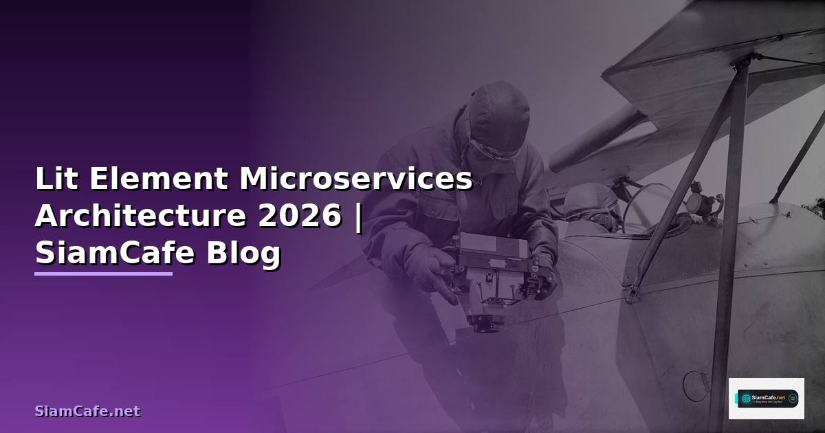 Lit Element Microservices Architecture