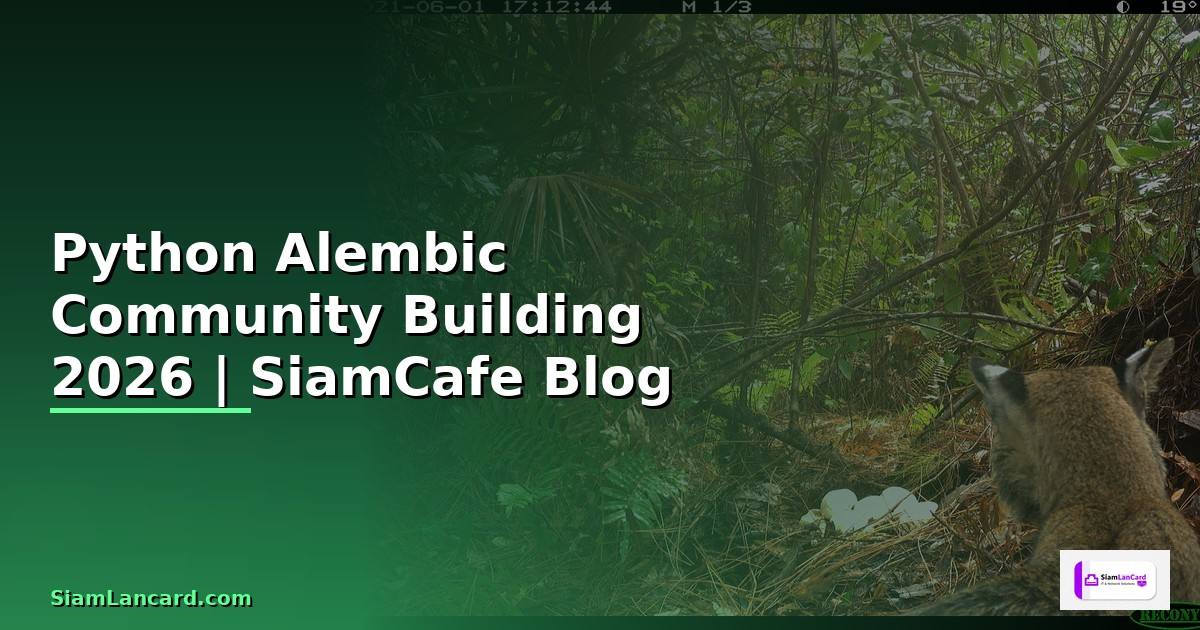 Python Alembic Community Building