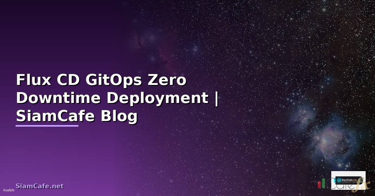Flux CD GitOps Zero Downtime Deployment
