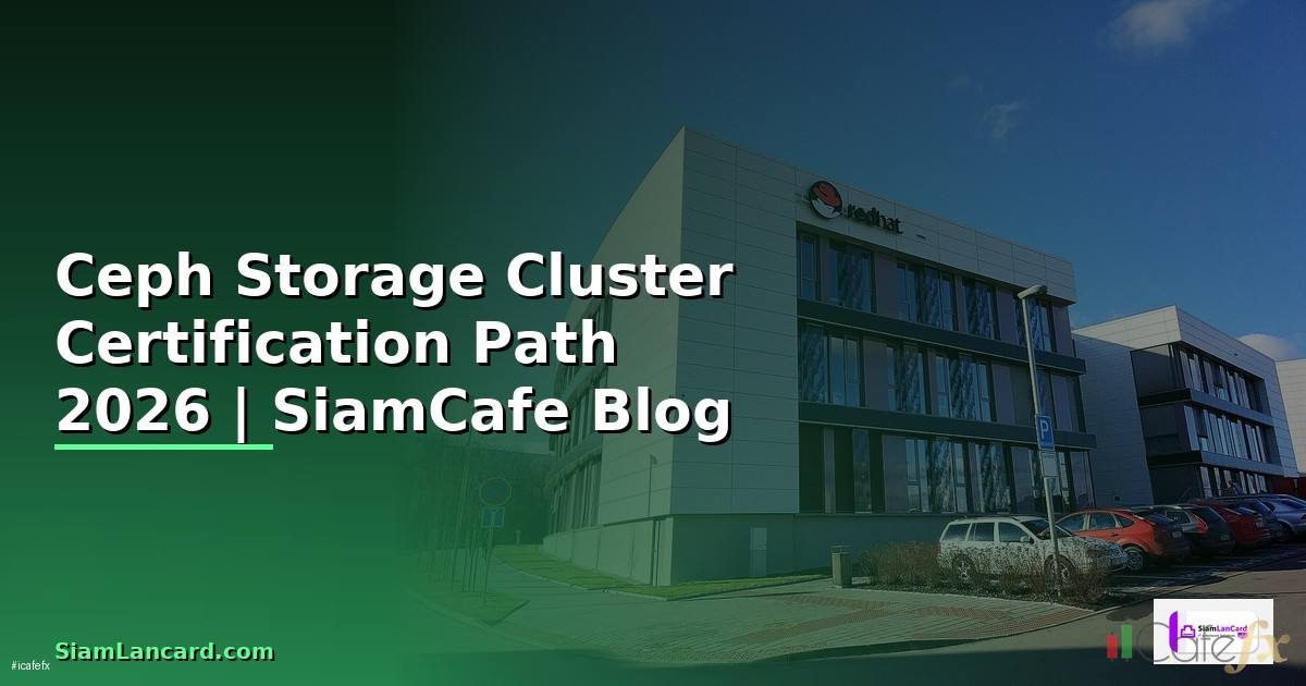 Ceph Storage Cluster Certification Path — คู่มือฉบับสมบูรณ์ 2026