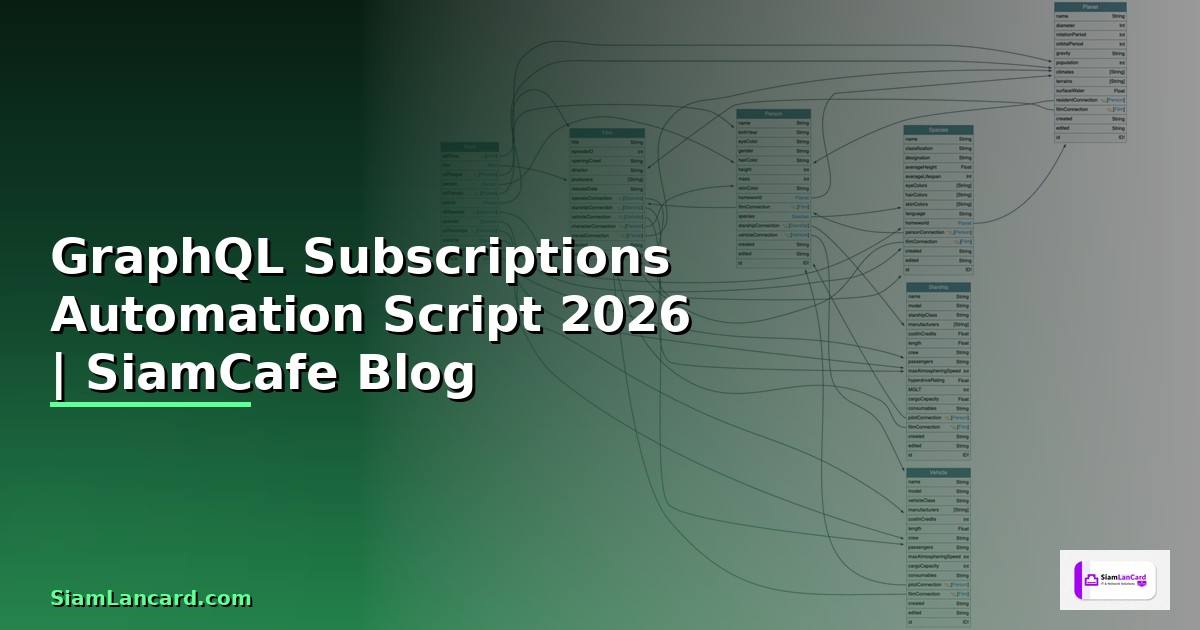 GraphQL Subscriptions Automation Script