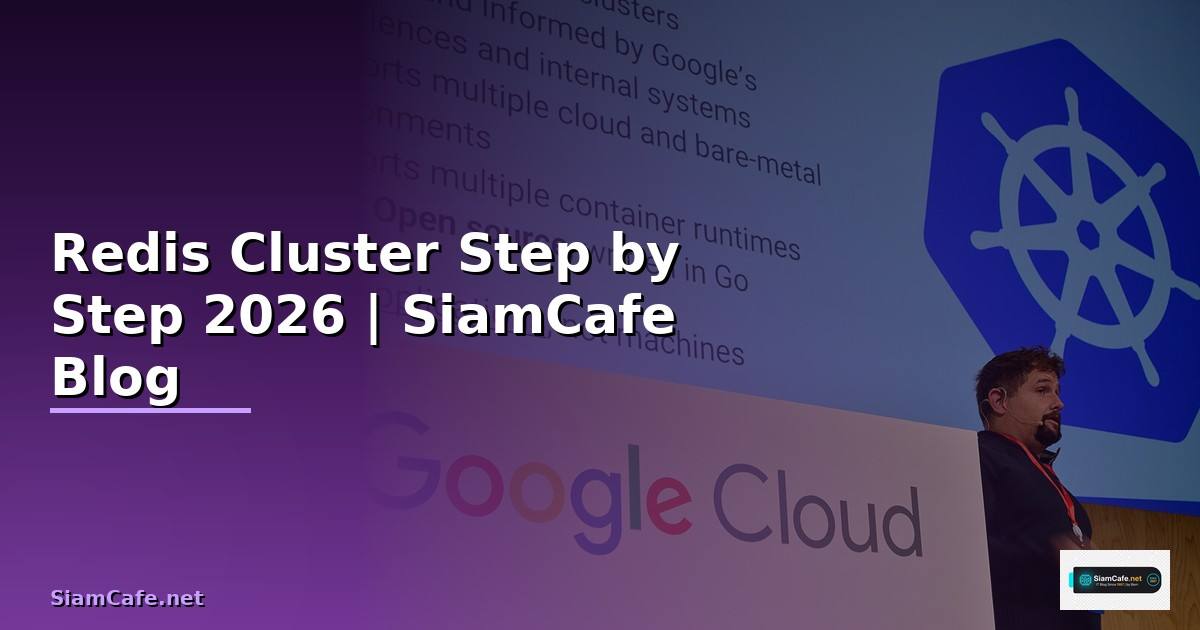 Redis Cluster สำหรับมือใหม่ Step by Step