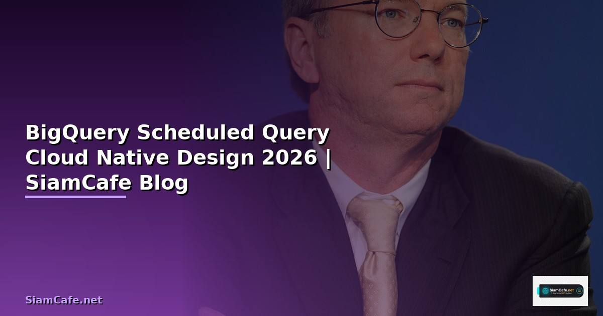 BigQuery Scheduled Query Cloud Native Design