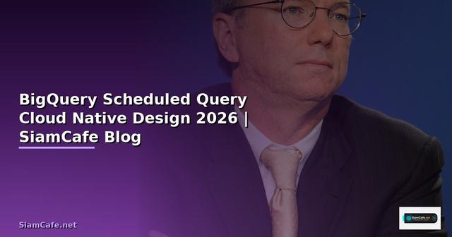 BigQuery Scheduled Query Cloud Native Design