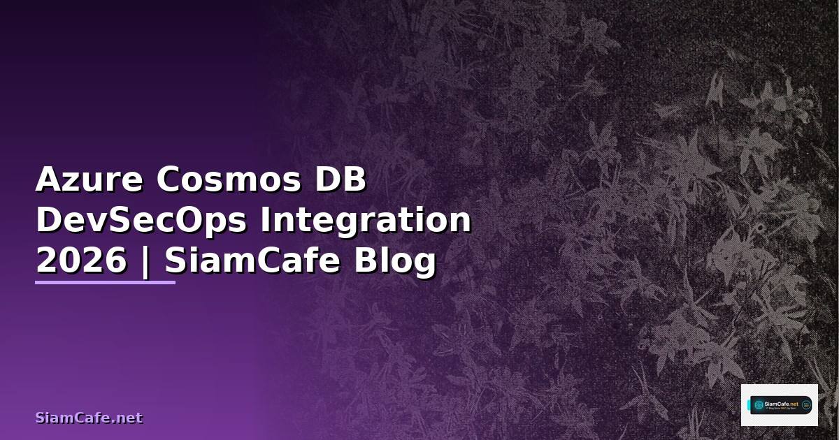 Azure Cosmos DB DevSecOps Integration
