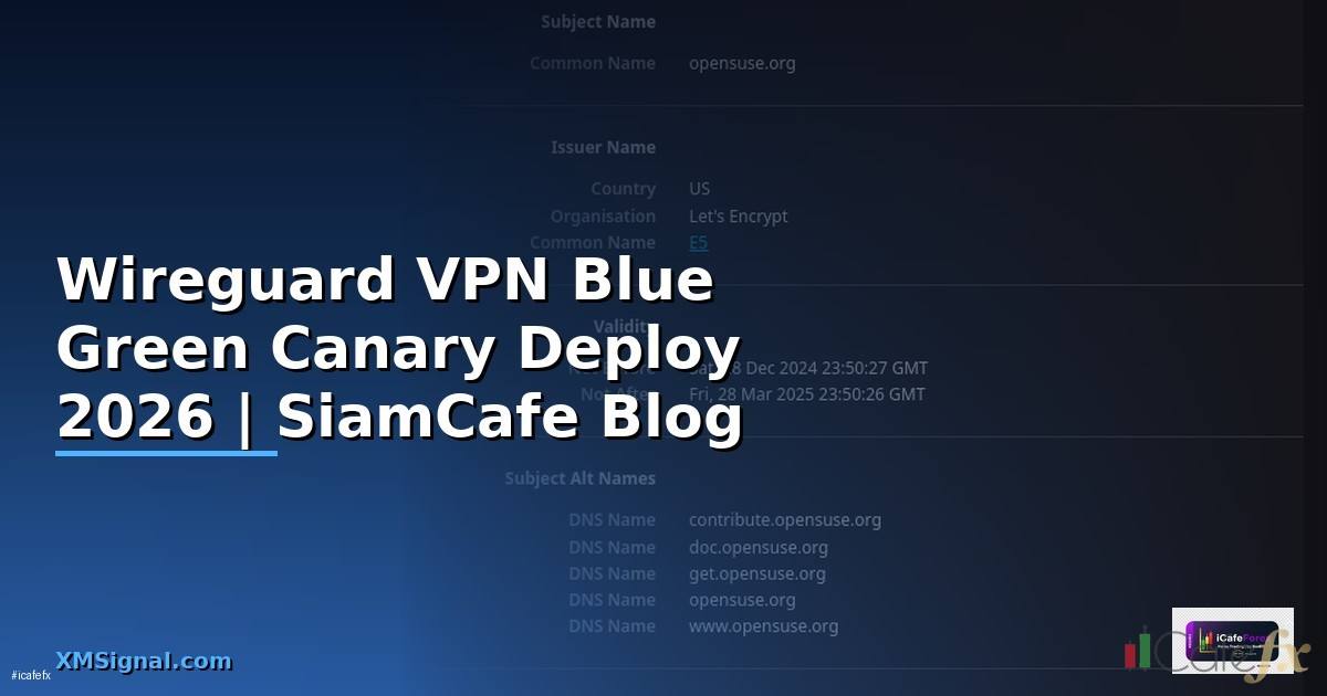 Wireguard VPN Blue Green Canary Deploy