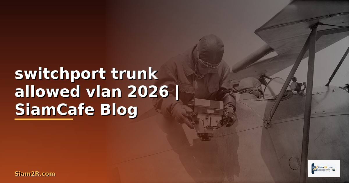 switchport trunk allowed vlan คือ — คู่มือฉบับสมบูรณ์ 2026