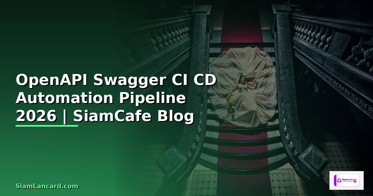 OpenAPI Swagger CI CD Automation Pipeline — คู่มือฉบับสมบูรณ์ 2026