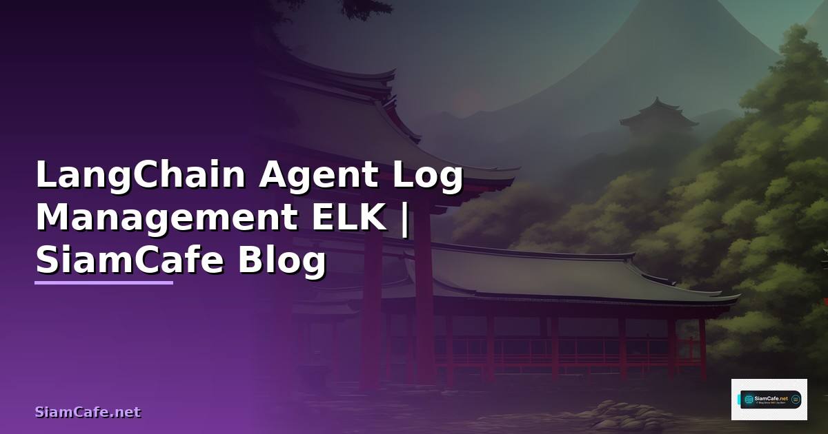 LangChain Agent Log Management ELK
