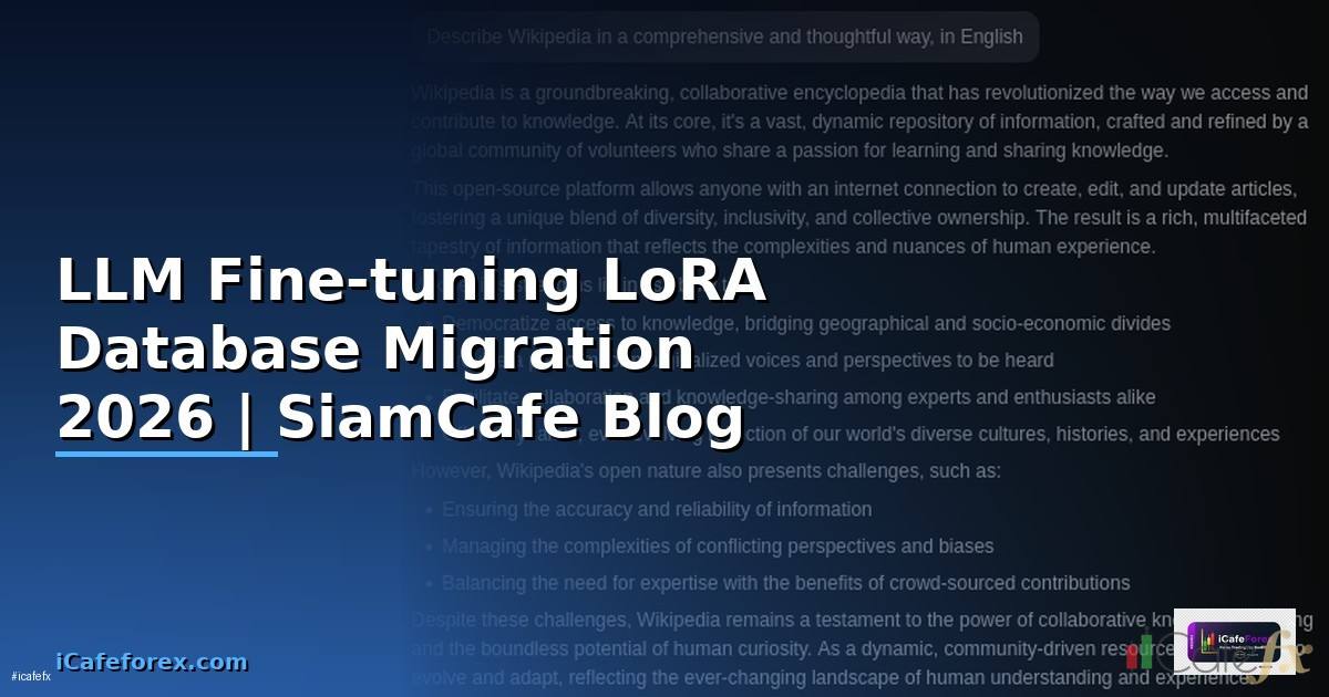 LLM Fine-tuning LoRA Database Migration